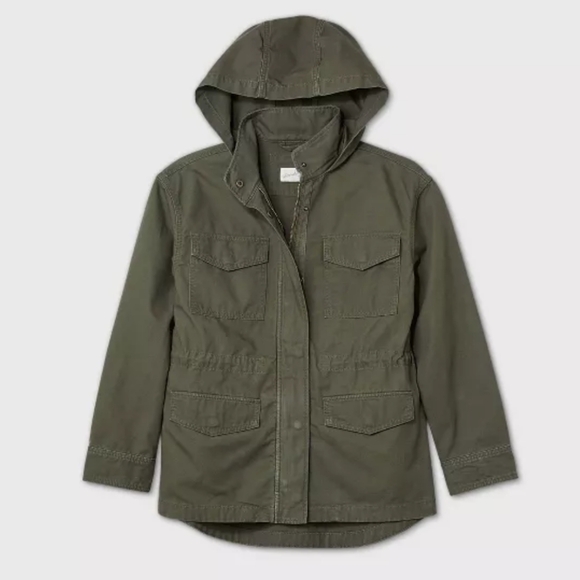 Universal Thread Olive Green Anorak Utility Jacket Size Women's XS Like NEW - Picture 1 of 15